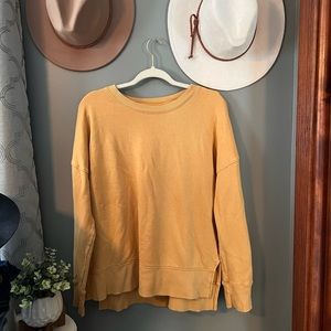 Women’s Time And Tru mustard pullover